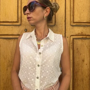 CAMICIA FIORELLINI DI PIZZO