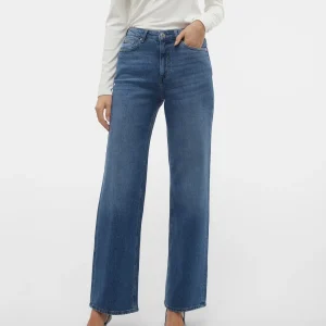 Vero Moda Jeans TESSA - Wide Leg - medium blue denim