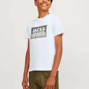 JACK & JONES JUNIOR T-SHIRT CON LOGO - Col. Bianco