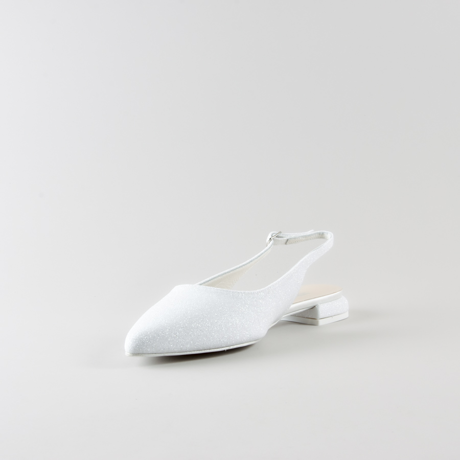 Slingback Megan 15mm in Glitter Bianco - immagine 7