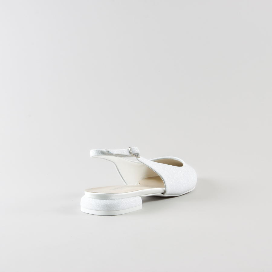 Slingback Megan 15mm in Glitter Bianco - immagine 4