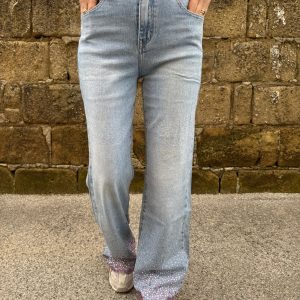 JEANS PINK STONES