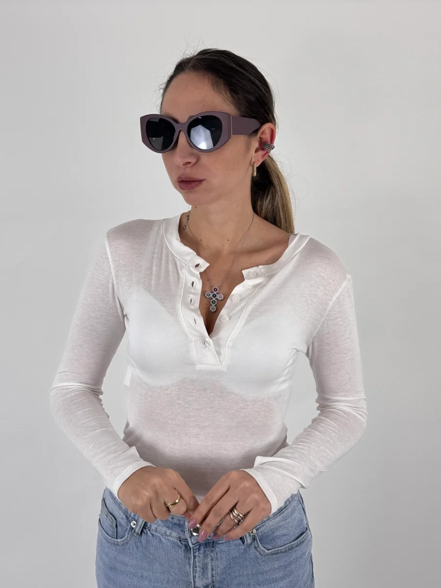 MAGLIETTINA FELICIA BIANCA