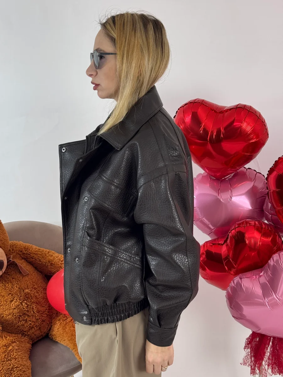 BOMBER ECOPELLE CHOCO KATE - immagine 5