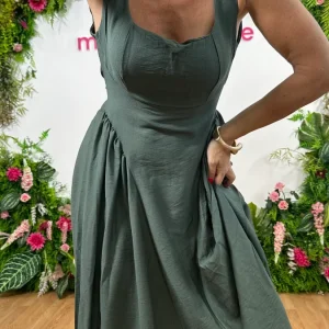 Abito Priscilla verde militare