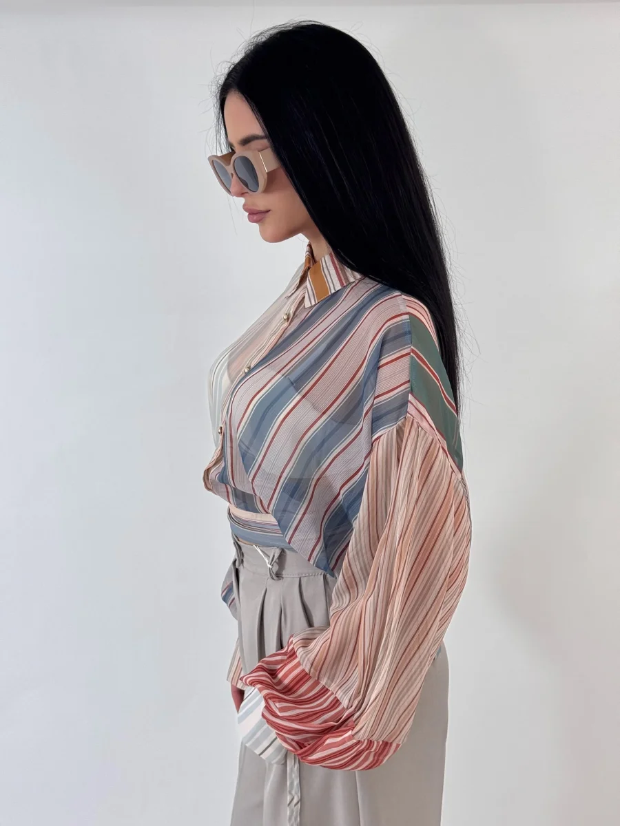 CAMICIA RIGHE REA - immagine 4