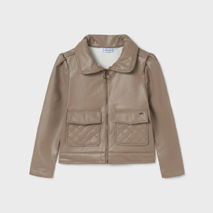 Giubbotto ecopelle tasche bambina mayoral Art. 12-04481-030