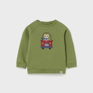 Felpa con ricamo Better Cotton neonato mayoral art. 13-02430-022