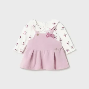 Vestitino finta salopette neonata mayoral art. 13-02852-064