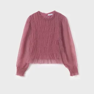Blusa tulle ragazza mayoral art. 13-07176-092