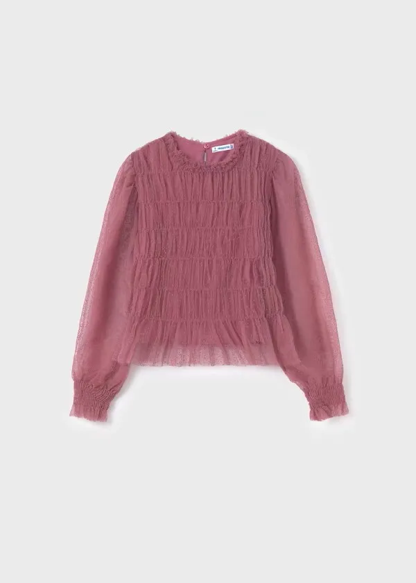 Blusa tulle ragazza mayoral art. 13-07176-092