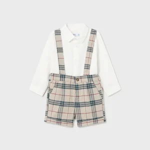 Completo elegante camicia e bermuda neonato mayoral art. 14-02251-031