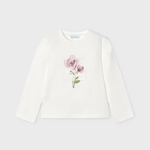 Maglietta fiori bambina mayoral art. 14-04066-041