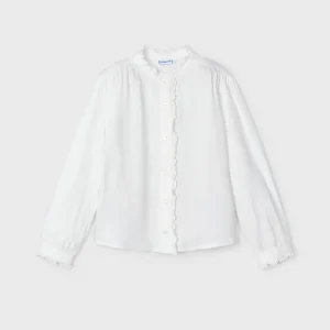 Blusa volant bambina mayoral art. 14-04105-031