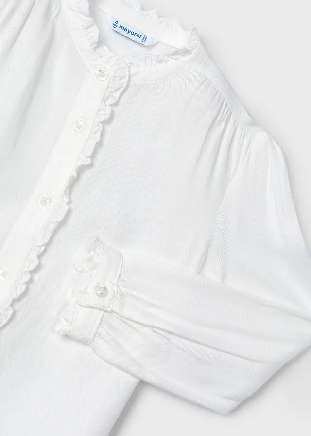 Blusa volant bambina mayoral art. 14-04105-031 - immagine 3