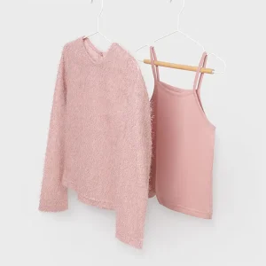 Maglietta fantasia con top interno ragazza mayoral art. 14-07006-076