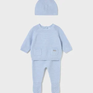 Completo 3 pezzi ghettina neonato mayoral art. 15-02564-010