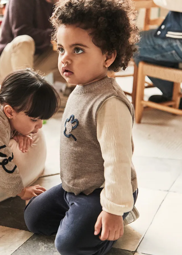 Completo gilet 3 pezzi neonata mayoral art. 15-02596-048