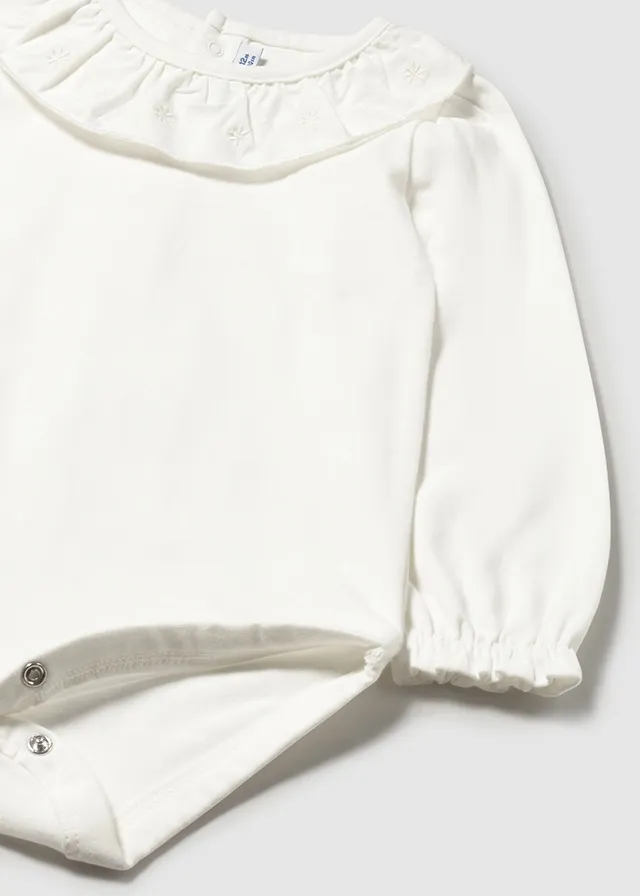 Body colletto ricamato neonata mayoral art. 15-02734-020 - immagine 4