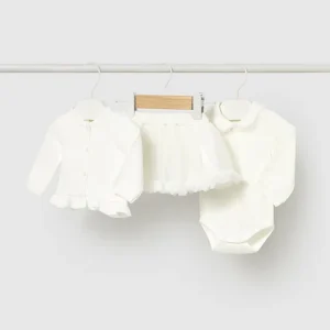 Completo 3 pezzi neonata mayoral art. 15-02830-060