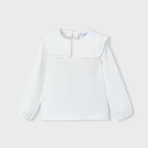 Blusa collo con volant bambina mayoral art. 15-04134-033