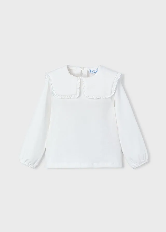 Blusa collo con volant bambina mayoral art. 15-04134-033 - immagine 2