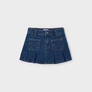 Gonna jeans pieghe bambina mayoral art. 15-04901-032