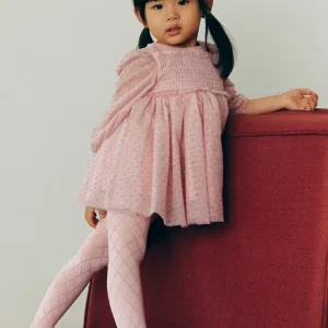 Abito tulle glitter neonata Abel & lula art. 15-05506-008