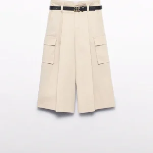 Pantalone culotte cargo cintura bambina Abel & Lula art. 15-05725-001