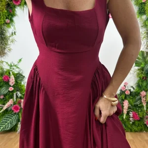 Abito Priscilla bordeaux