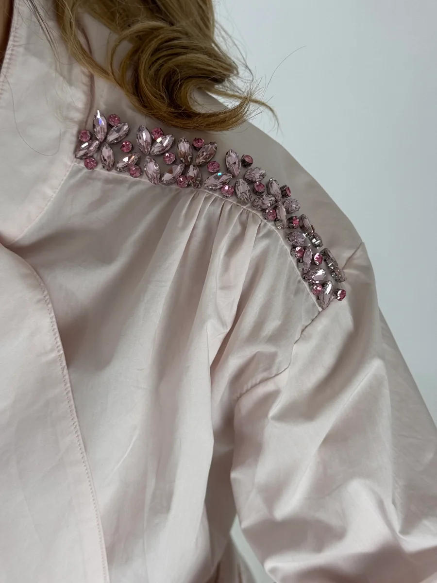 CAMICIA ARIELLE STRASS ROSA - immagine 4