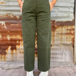 PANTALONE BEATRICE VERDE MILITARE