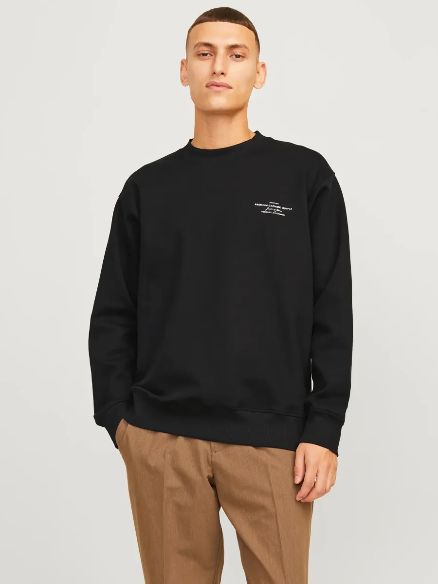 JACK & JONES FELPA "JPRBLACHAD BRANDING" - Nero