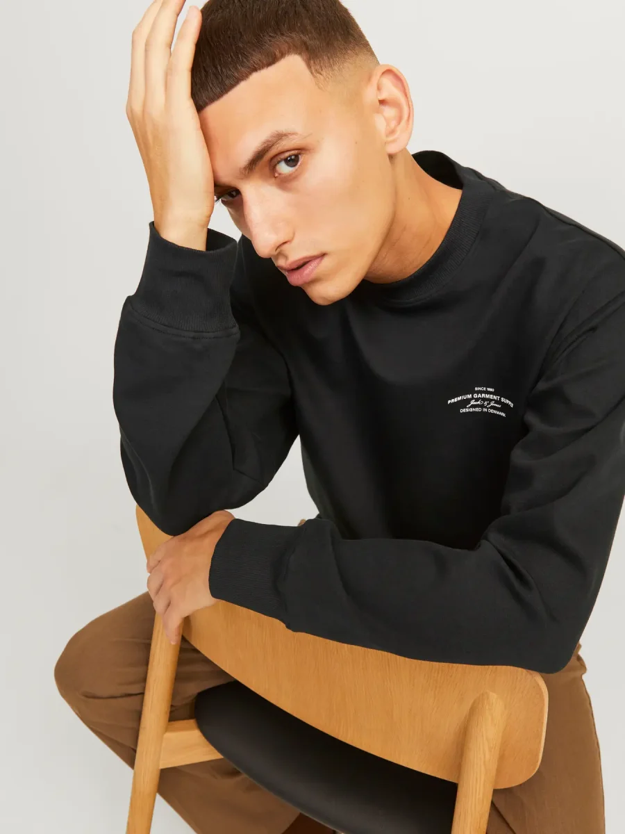 JACK & JONES FELPA "JPRBLACHAD BRANDING" - Nero - immagine 4