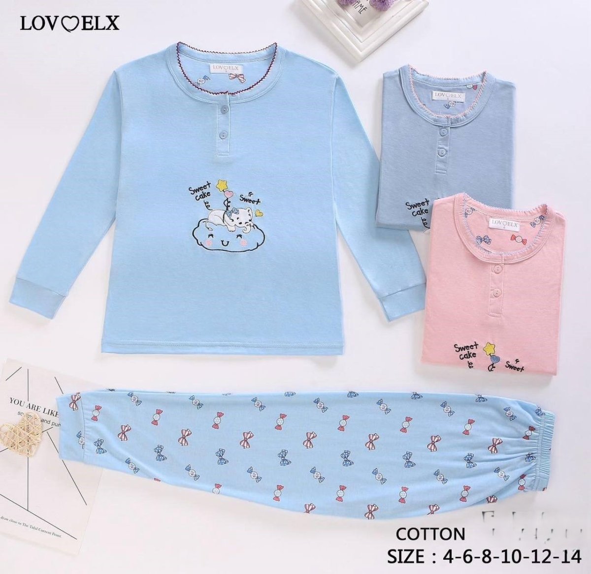 PIGIAMA BAMBINA COTONE