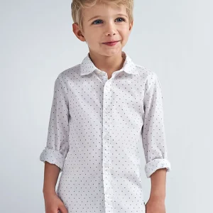 Camicia manica lunga microfantasia bambino mayoral 4143 39