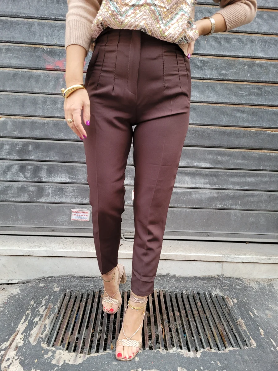 PANTALONE MOD Z CIOCCOLATO - immagine 2