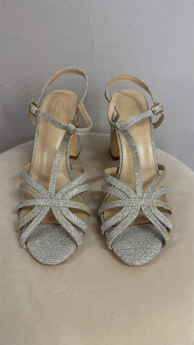 Celine Lurex Champagne pelle - immagine 4