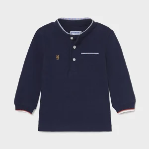 Polo manica lunga colletto alla coreana bimbo mayoral 1111 42