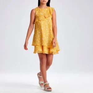 Vestito stampato volant ragazza mayoral 6915 61