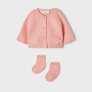 Cardigan con calzini ECOFRIENDS tricot neonata mayoral 1346 41