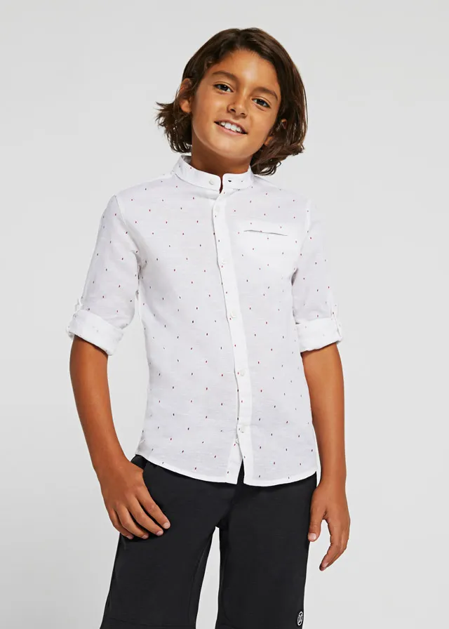 Camicia manica lunga colletto alla coreana ragazzo nukutavake Art. 22-06114-039 - immagine 2