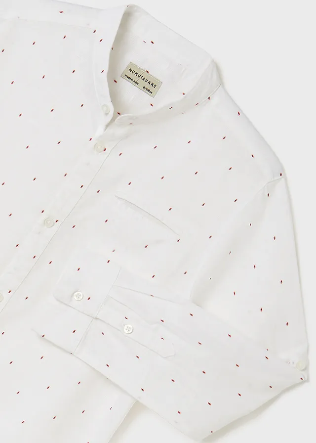 Camicia manica lunga colletto alla coreana ragazzo nukutavake Art. 22-06114-039 - immagine 5