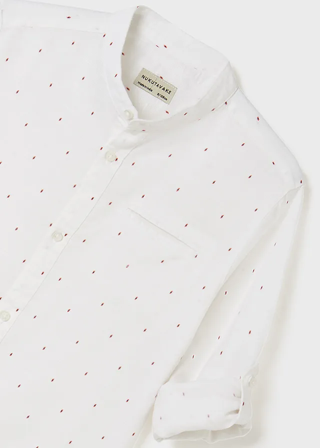 Camicia manica lunga colletto alla coreana ragazzo nukutavake Art. 22-06114-039 - immagine 6