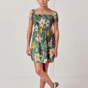 Vestito nido d’ape con elastico ragazza mayoral Art. 22-06967-004