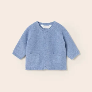Giacca tricot in cotone sostenibile neonato mayoral Art. 23-01360-083