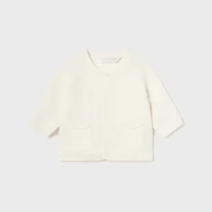 Giacca tricot in cotone sostenibile neonato mayoral Art. 23-01360-086