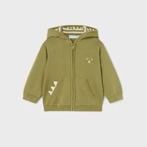 Giacca con cappuccio e cerniera cotone sostenibile neonato mayoral Art. 23-01375-092