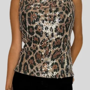 Top paillettes