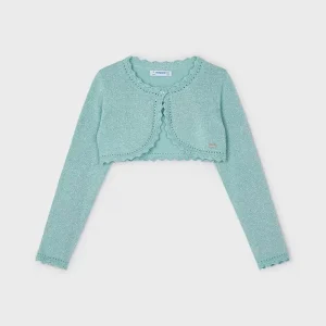 Cardigan filo metallizzato Better Cotton bambina mayoral art. 24-00320-051
